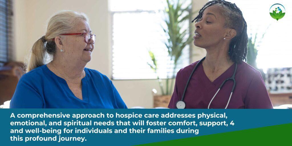 A comprehensive approach to hospice care addresses physical